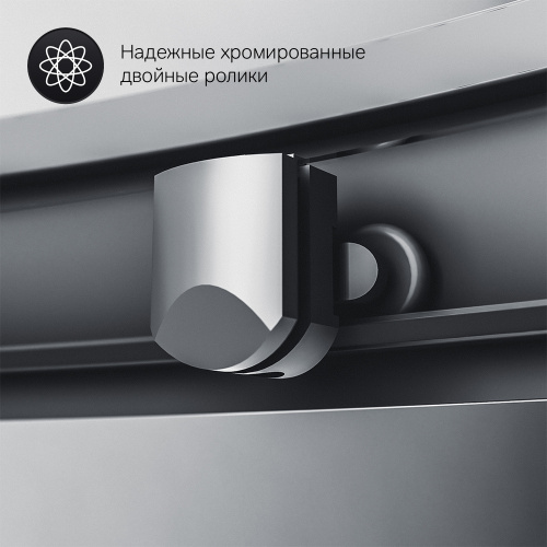 картинка W90G-404-120280-BT Gem Twin Slide 120x80. Душевое ограждение,120x80, профиль черный мат., стекло про от магазина Сантехстрой
