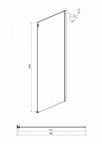 картинка Душевой уголок Ambassador 19021102hx-100hx от магазина Сантехстрой