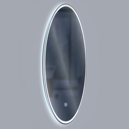 картинка Зеркало LED VLM-3DE700-2 700x700 c сенсорным выключателем и диммером, антизапотевание от магазина Сантехстрой
