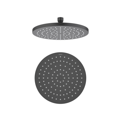 картинка Верхний душ AQUATEK, круглый, 220*12 мм, матовый черный AQ2086MB от магазина Сантехстрой