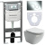 картинка Комплект унитаза с инсталляцией Ceramica Nova Metropol CN4002_1001CH_1000 с сиденьем Микролифт и клавишей смыва Хром глянцевый от магазина Сантехстрой