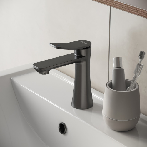 картинка Смеситель для раковины Advans 510.K35.09.420 графит сатиновый от магазина Сантехстрой