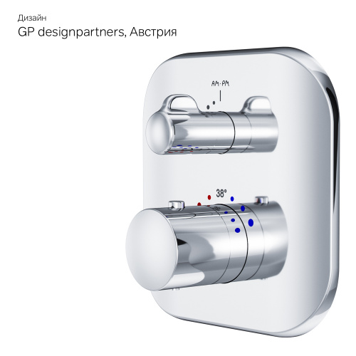 фото f3075600_xxx sensation, cмеситель д/душа встраиваемый с термостатом, хром, шт.