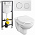 картинка Комплект унитаза Vitra Spinflush с инсталляцией Uno 9842B003-7206 с сиденьем Микролифт и клавишей смыва Хром от магазина Сантехстрой