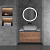 картинка Тумба под раковину Mesa 800 подвесная, 1 выкатной/1 скрытый ящик soft close, T.Oak + Beton от магазина Сантехстрой