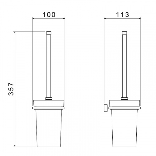 картинка Ерш для туалета Timo Torne черный (43061/03) от магазина Сантехстрой