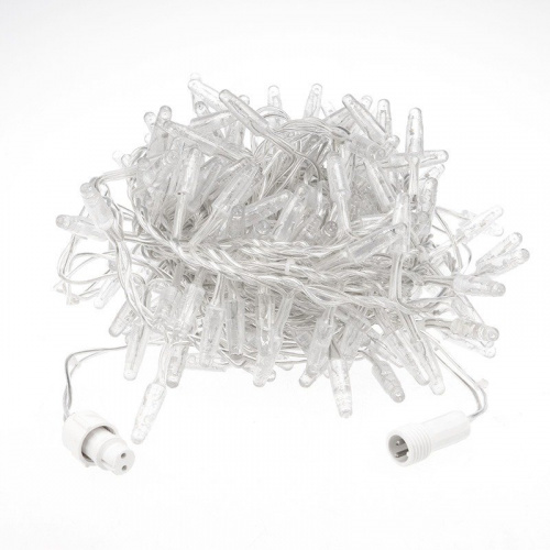 картинка Гирлянда Кластер 10 м,  400 LED,  прозрачный ПВХ,  IP65, соединяемая,  цвет свечения белый NEON-NIGHT от магазина Сантехстрой