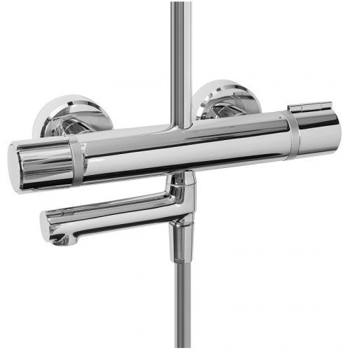 картинка Душевая система Jacob Delafon Atom E26238-CP с термостатом Хром от магазина Сантехстрой