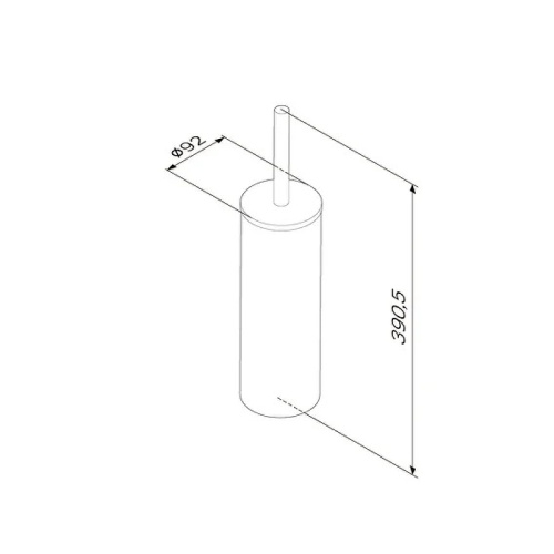 картинка A7433500 Sense L, Стойка с туалетной щеткой, сталь от магазина Сантехстрой