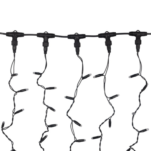 картинка Гирлянда Светодиодный Дождь 2х1,5м,  постоянное свечение,  черный провод,  230 В,  диоды ЖЁЛТЫЕ от магазина Сантехстрой