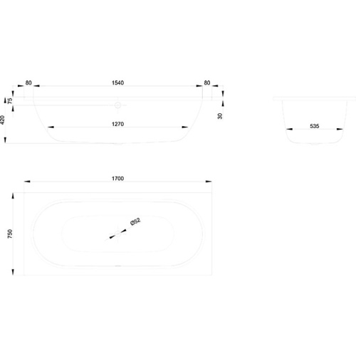 картинка BETTE Starlet Ванна с шумоизоляцией 170х75х42, белая с BetteАнтислип Sense от магазина Сантехстрой