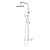 картинка DX218091000 Option, душевая система с ТМС для душа: верхний душ 230мм, ручной душ 120мм, 1 режим, шт от магазина Сантехстрой