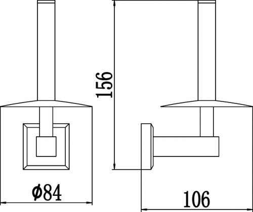 картинка Держатель для туалетной бумаги Savol 95 (S-009552-1) от магазина Сантехстрой