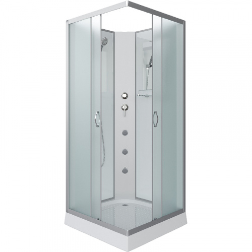 картинка Душевая кабина Niagara Classic 90х90 NG-1101-14BKG с гидромассажем от магазина Сантехстрой