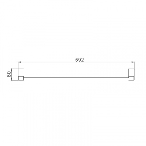 картинка Полотенцедержатель Haiba хром (HB8801) от магазина Сантехстрой