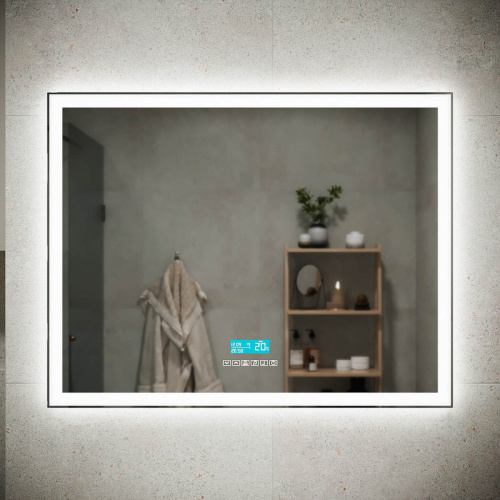 картинка Зеркало Sancos City 2.0 90 CI2.900 с подсветкой с сенсорным выключателем от магазина Сантехстрой