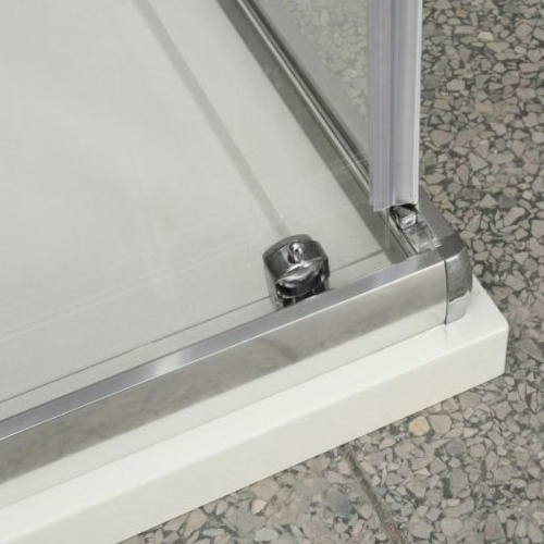 картинка Душевой уголок BelBagno Uno 100х90 UNO-AH-1-100/90-C-Cr профиль Хром стекло прозрачное от магазина Сантехстрой