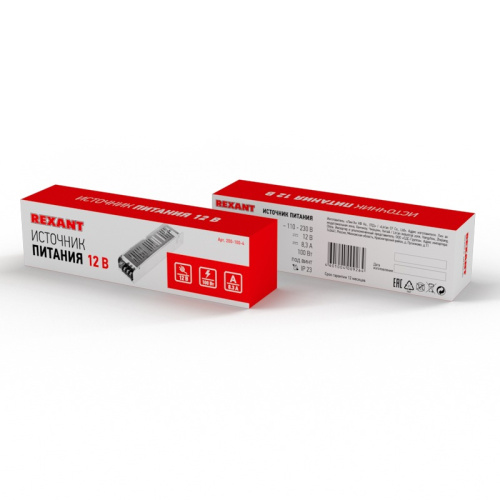 картинка Источник питания компактный 12V,  108W с разъемами под винт (IP20) от магазина Сантехстрой