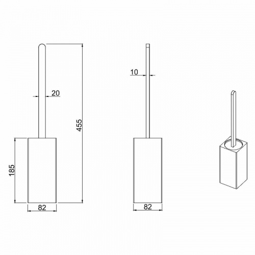 картинка Ершик для унитаза Allen Brau Infinity 6.21009-00 Хром от магазина Сантехстрой