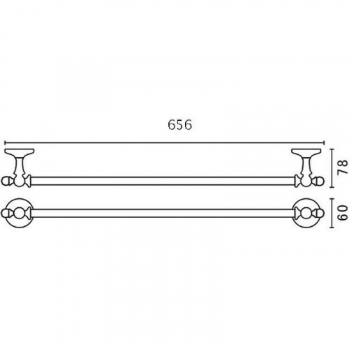 картинка Полотенцедержатель Art&Max Antic Crystal AM-E-2624SJ-Do Золото от магазина Сантехстрой