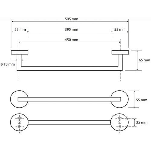 картинка Полотенцедержатель Bemeta Brilo 161204020 Золото от магазина Сантехстрой