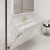 картинка Раковина Solid Surface Vincea VWB-6SG75MW, 750*460*120, подвесная, цвет белый матовый от магазина Сантехстрой