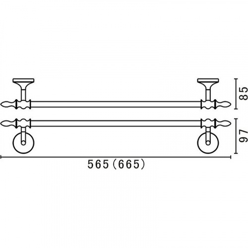 картинка Полотенцедержатель Art&Max Bohemia AM-E-4224-Cr Хром от магазина Сантехстрой