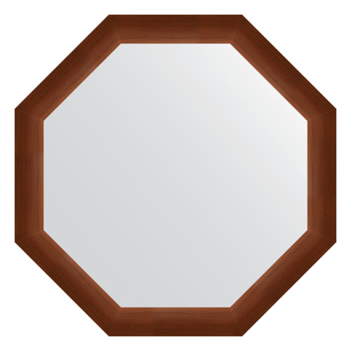 картинка Зеркало настенное Octagon EVOFORM в багетной раме орех, 72,4х72,4 см, BY 3729 от магазина Сантехстрой