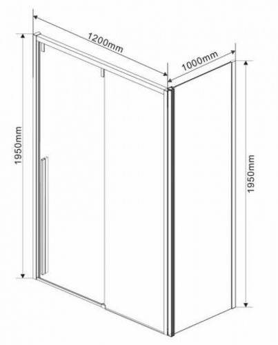 картинка Душевой уголок Vincea vsr-1l1012clb-1 от магазина Сантехстрой