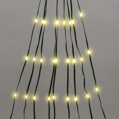 картинка Гирлянда светодиодная из росы с макушкой на елку 9 нитей х 2м,  200LED,  эффект водопада,  теплый белый цвет,  230В NEON-NIGHT от магазина Сантехстрой