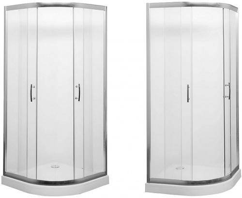 картинка Душевой уголок Aquanet Alfa NAA2142 100x100 профиль Хром стекло прозрачное от магазина Сантехстрой