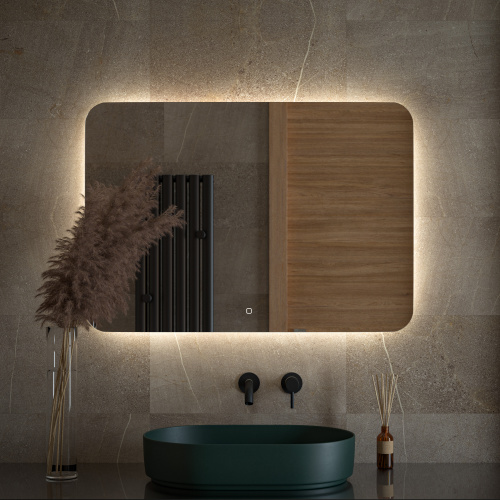 картинка Зеркало с LED-подсветкой 32 W DEFESTO DF 2809SH от магазина Сантехстрой