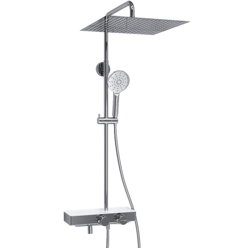 картинка Душевая система WasserKRAFT A113.119.127.CH Thermo с термостатом Хром Белая от магазина Сантехстрой