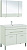 картинка Набор Верона напольная 100 1 ящ. 2 дв. цв.белый.зеркало камерино (раковина Aquanet) (287654) от магазина Сантехстрой