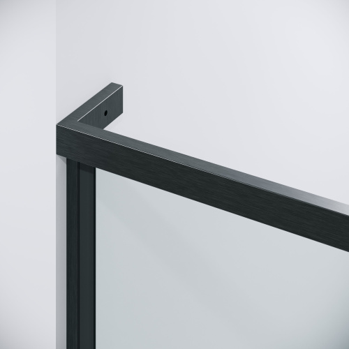 картинка Душевая перегородка 200.K33.03.80.42.00 Pragma (80*195) графит сатин, стекло прозрачное, 1 место от магазина Сантехстрой