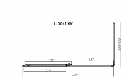 картинка Душевой уголок Slim-N VSR-4SN9014CLGM, 1400*900, вороненая сталь, стекло прозрачное от магазина Сантехстрой
