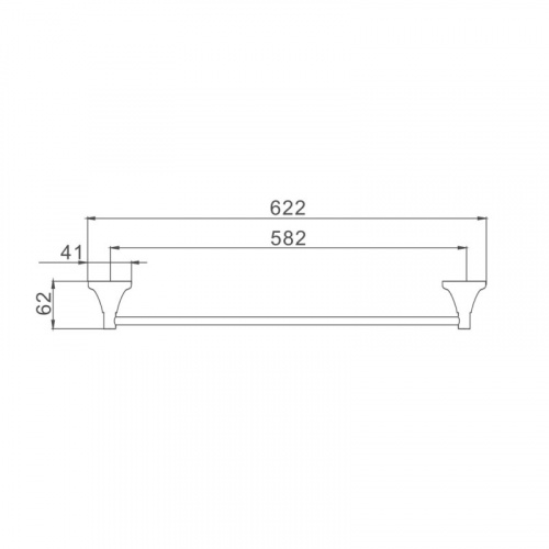 картинка Полотенцедержатель Haiba хром (HB8501) от магазина Сантехстрой