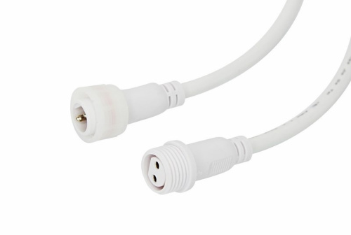 картинка Соединительный кабель (2pin) герметичный (IP67) 2х1,0мм² белый REXANT от магазина Сантехстрой