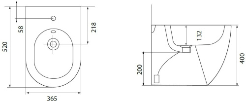 картинка Биде напольный Allen Brau Reality 4.32005.31 черный матовый от магазина Сантехстрой