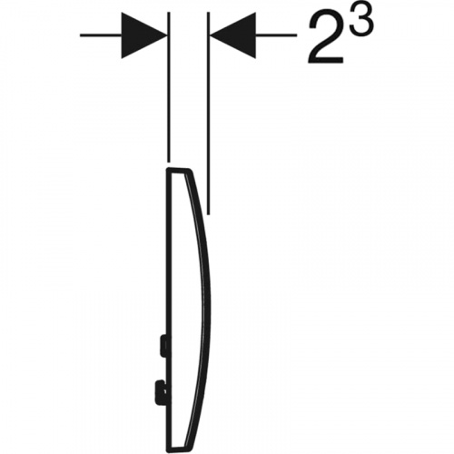 картинка Клавиша смыва Geberit Delta30 115.137.46.1 Хром матовый от магазина Сантехстрой