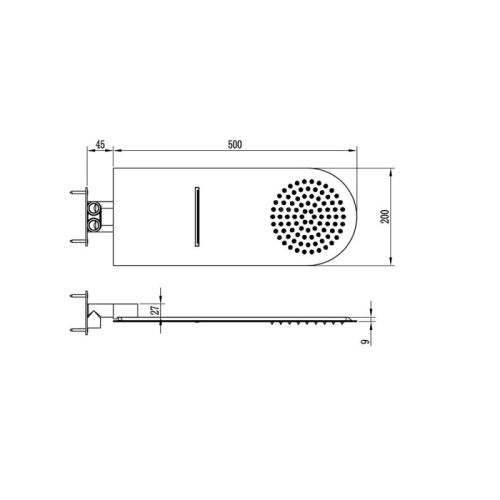 картинка Верхний душ RGW Shower Panels SP-62 21140362-01 Хром от магазина Сантехстрой