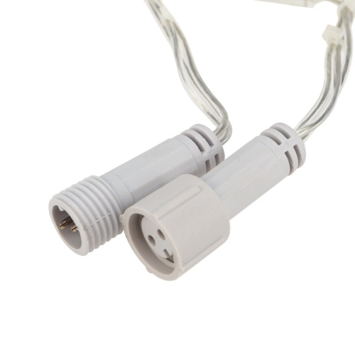 картинка Гирлянда Нить 10м,  постоянное свечение,  прозрачный ПВХ,  24В,  цвет Тёплый белый от магазина Сантехстрой