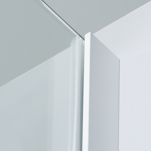 картинка Душевая стенка WasserKRAFT Neime 19P10-RP100/Rhin 44S10-RP100 100 19P10-RP100/44S10-RP100 профиль Белый стекло прозрачное от магазина Сантехстрой