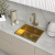 картинка Кухонная мойка Reflexion Como RX2054GD брашированное золото магазин Сантехстрой являющийся официальным дистрибьютором в России картинка Кухонная мойка Reflexion Como RX2054GD брашированное золото от магазина Сантехстрой