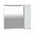 картинка Зеркальный шкаф Misty п-элв-01085-011п Белый от магазина Сантехстрой