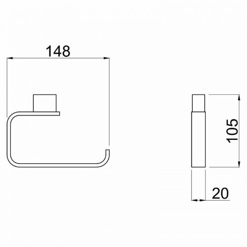 картинка Держатель туалетной бумаги Allen Brau Infinity 6.21007-00 Хром от магазина Сантехстрой