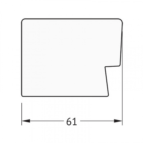 картинка Зеркало Evoform Exclusive 101х71 BY 1199 с фацетом в багетной раме - Алюминий 61 мм от магазина Сантехстрой