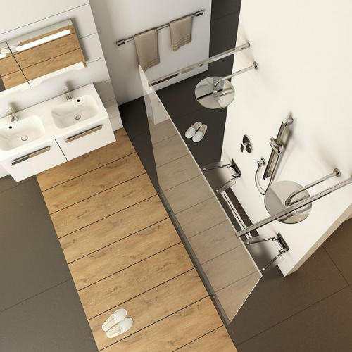 картинка Душевая перегородка Ravak Walk-In Free 130 GW9FJ0C00Z1 профиль Хром стекло Transparent от магазина Сантехстрой