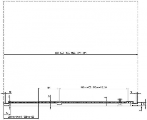 картинка Душевая дверь Ravak Nexty NDOP2-120 03OG0U00Z1 профиль Сатин стекло Transparent от магазина Сантехстрой