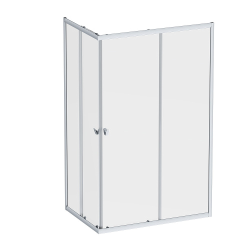 картинка W87G-403-12080-MT Sunny душ огражд прямоугольн, раздвижн двери 120x80 серебро,стекло прозрачн от магазина Сантехстрой